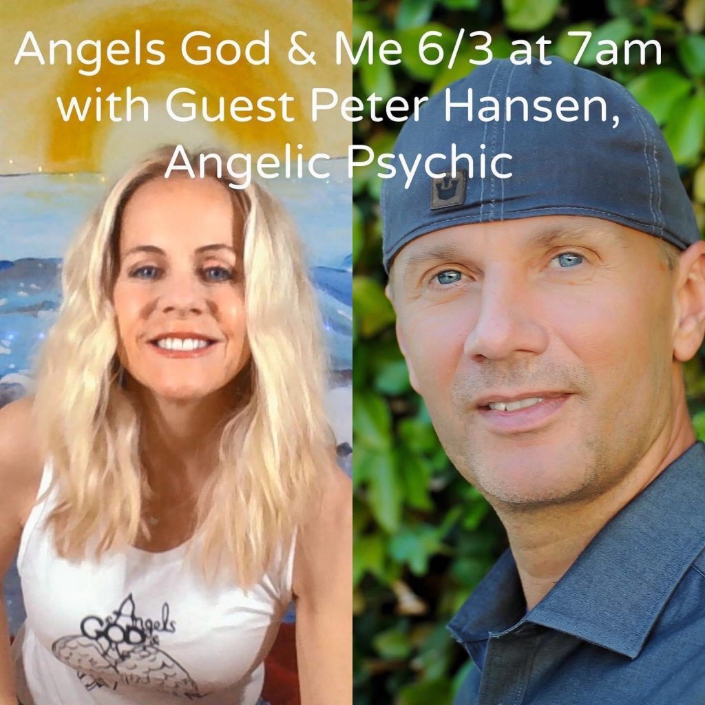 Angels God & Me With Guest Peter Hansen Angelic Psychic channelingarchangel.com On our show weekly quote,prayer,visualization, psychic reading,topics, helpful tips and gemstone.